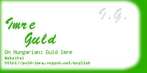 imre guld business card
